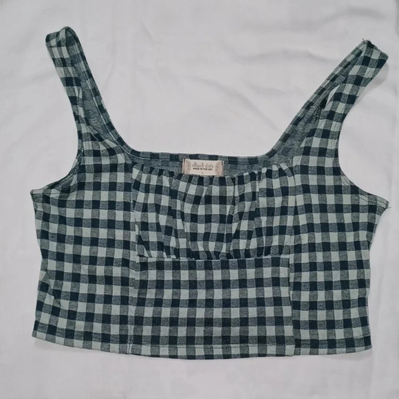Altar'd State Tops - altar'd state checkered crop top